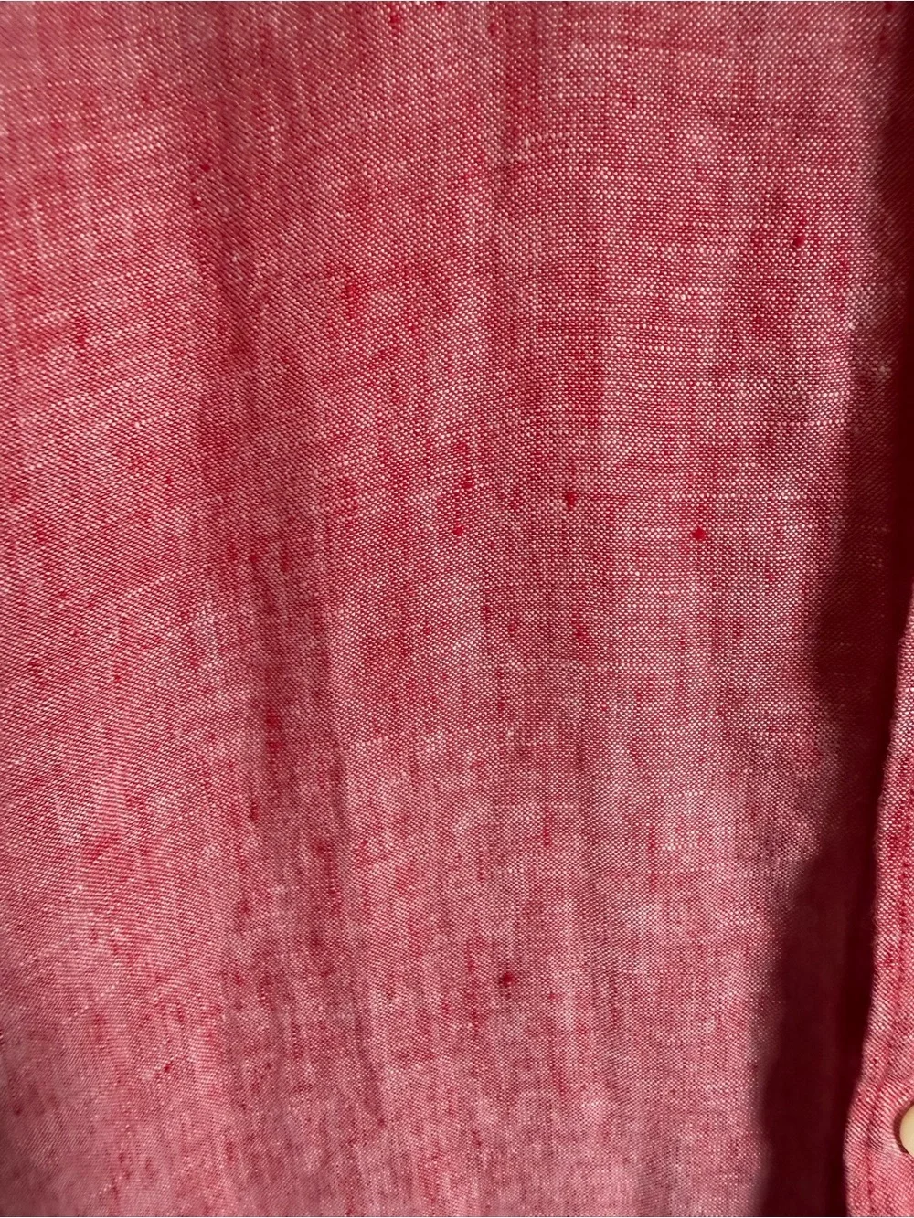 Banana Republic Camden Fit Men's Button-Down 100 % Linen Shirt in Red and Blue